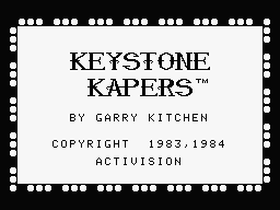 Keystone Kapers Title Screen